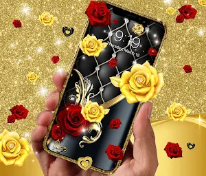 Gold Rose Live Wallpapers HD Screenshot 3