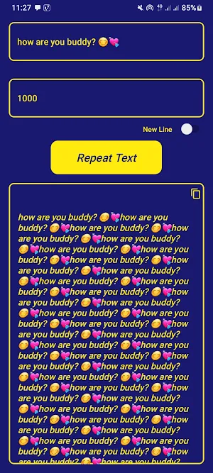 AceP Gs Text Repeater Screenshot 2