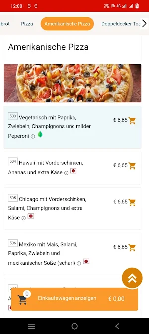Milano Pizza Screenshot 2