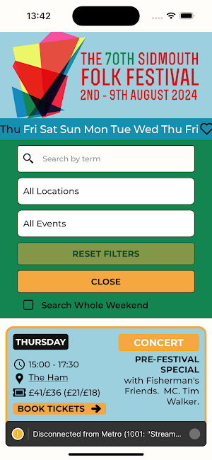 Sidmouth Folk Week 2024 Screenshot 3
