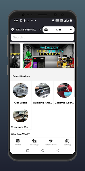 Ezee Wash– Car & Home Cleaning Screenshot 2