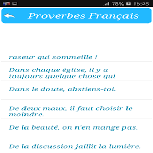 Proverbes Français Screenshot 2