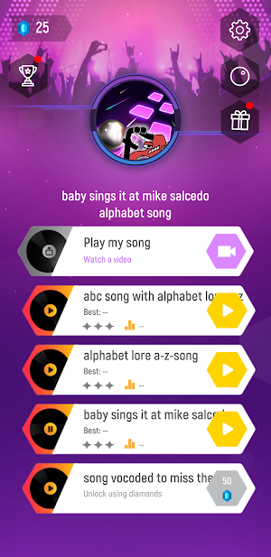 3d Ball Alphabet Hop tiles Screenshot 0