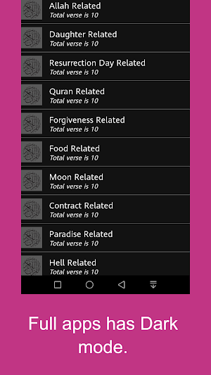 Subject Wise Quran - Quran Topic in English Screenshot 2
