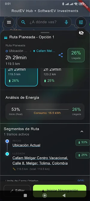 RoutEV - Mapa Inteligente EV Screenshot 3