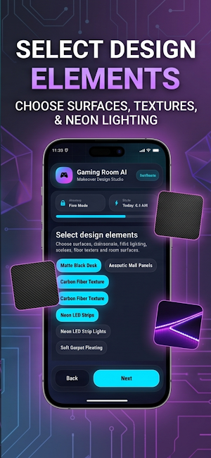 AI Gaming Room Makeover Design Screenshot 3
