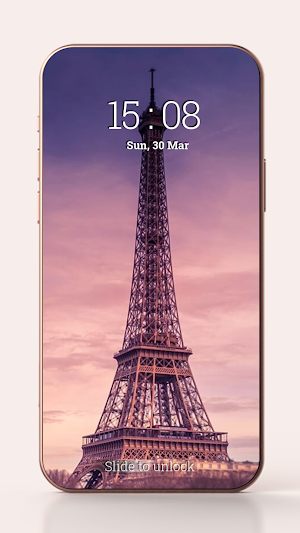 Eiffel Tower Pin Lock Screen Screenshot 1