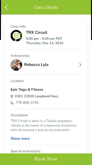 Epic Yoga & Fitness Screenshot 2