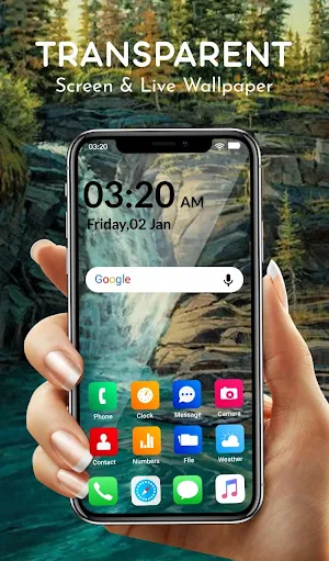 Transparent Screen & Live Wallpaper Screenshot 0