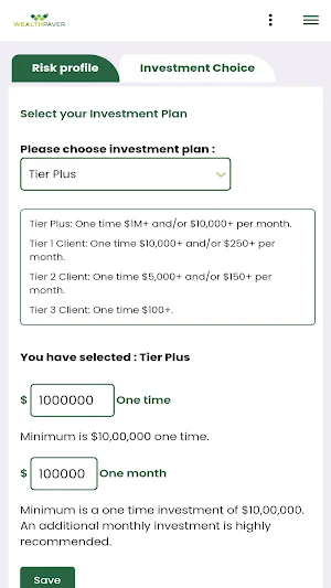 WealthPaver Screenshot 2