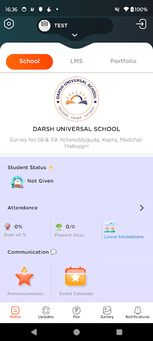 Darsh Universal School Screenshot 0