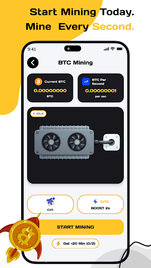 Bitcoin Mining : Crypto Miner Screenshot 1