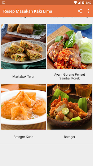 Resep Masakan Kaki Lima Screenshot 2