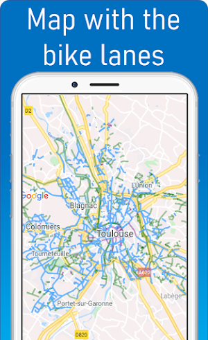 Bicycle lanes Toulouse Screenshot 0