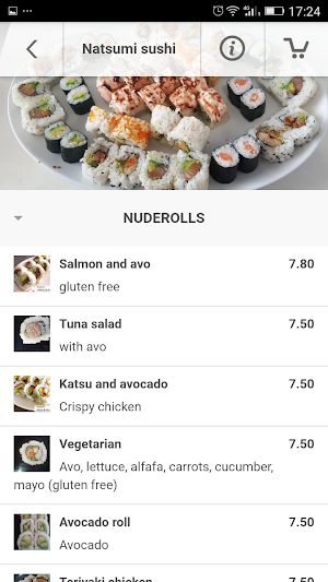 Natsumi sushi Screenshot 2