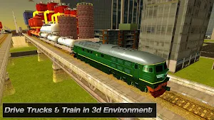 Oil Cargo Train 3D: Truck Transport Simulator 2020 Screenshot 3