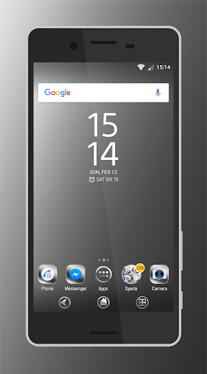 silvery white | Xperia™ Theme Screenshot 0
