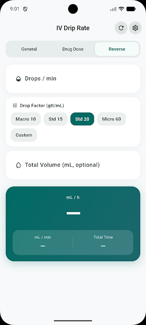 IV Drip Rate Calculator Screenshot 3
