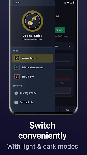 Veena Suite: Tuner & Talam Screenshot 2