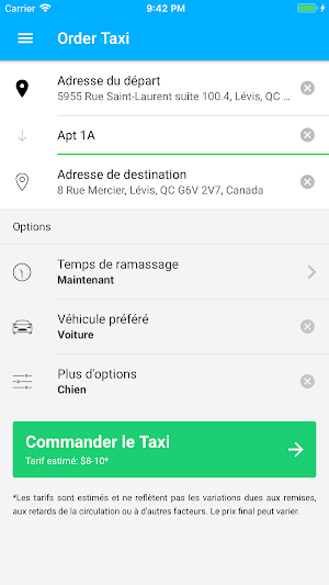 Taxi Lévis 9000 Screenshot 1