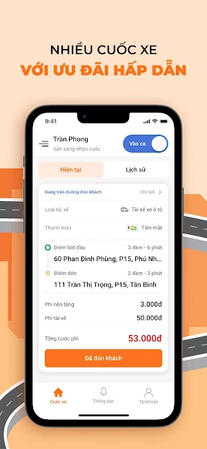 Lái Xe Hộ: Đặt xe & đặt tài xế Screenshot 0