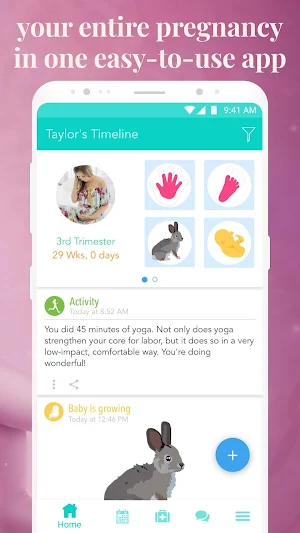 Ovia Pregnancy Tracker: Baby Due Date Countdown Screenshot 1