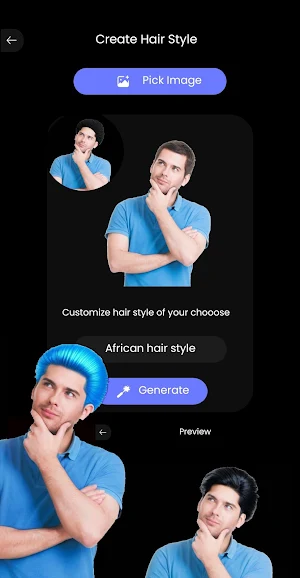 AI Hair Style & Face Changer Screenshot 3