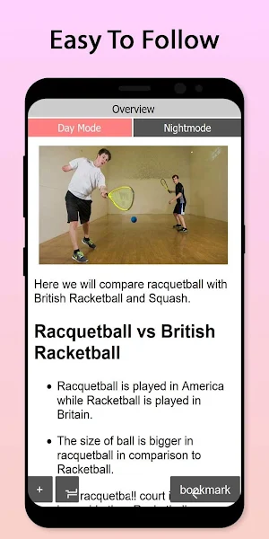 Easy Racquetball Tutorial Screenshot 2