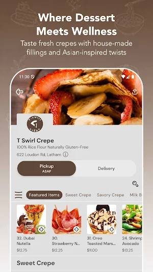 T Swirl Crepe Latham Screenshot 1