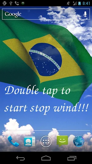 Brazil Flag Live Wallpaper Screenshot 1