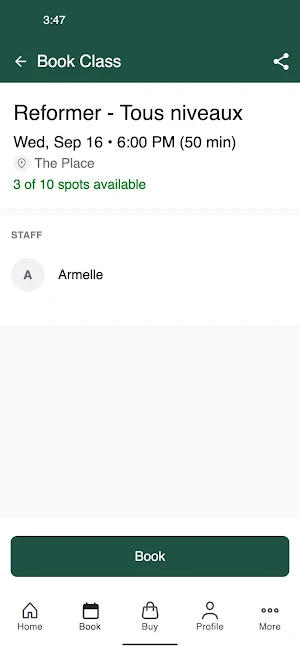 The Place Pilates Studio Screenshot 2