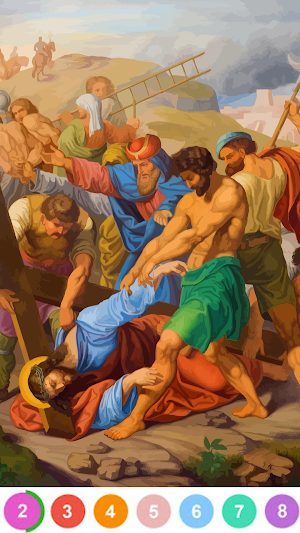 Bible Color By Number Game Screenshot 3