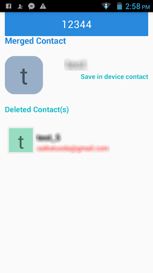 Duplicate Contacts Remover Screenshot 2