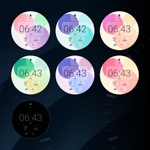 Glassmorphism - watch face Screenshot 2
