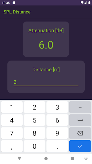 SPL distance Screenshot 0
