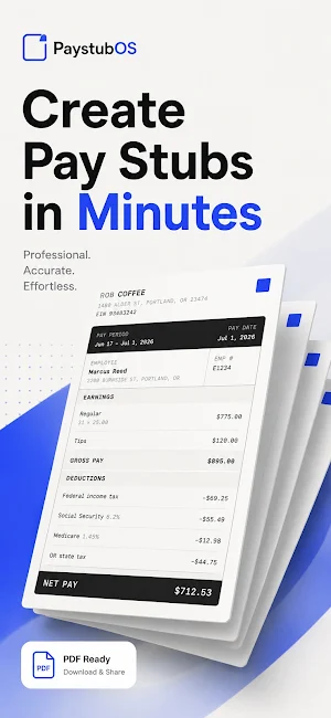 Paystub Generator: Stub Maker Screenshot 0