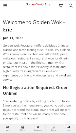 Golden Wok - Erie Screenshot 0