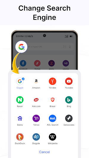 Browser for Android Screenshot 1