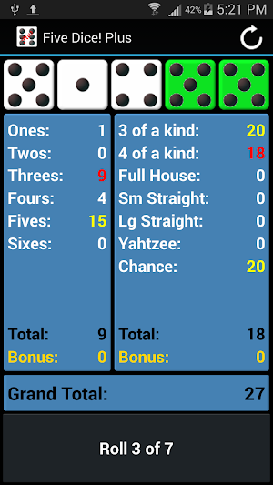 Five Dice! Plus Free Screenshot 2