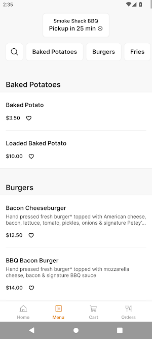 Smoke Shack BBQ Screenshot 1