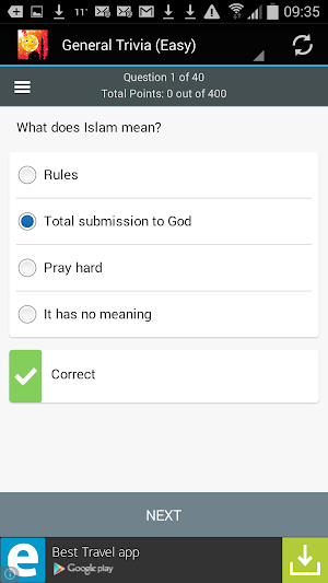 Islamic Trivia & Quran Quiz Screenshot 3