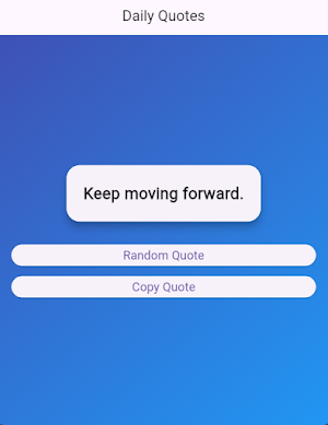 Daily Quotes Screenshot 0
