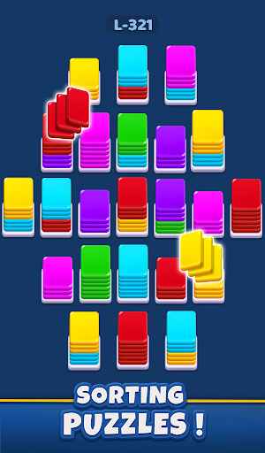 Card Shuffle 3D : Color Sort Screenshot 3