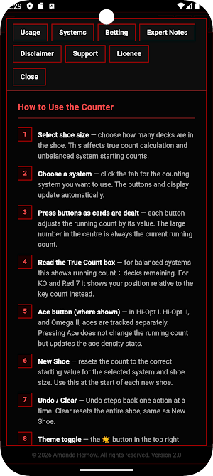 Blackjack Counter Tool Screenshot 3