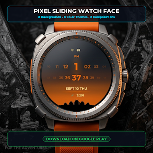 Pixel Sliding Watch Face Screenshot 3