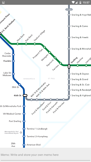 MINNEAPOLIS METRO RAIL BUS MAP Screenshot 1