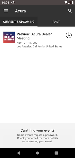 Acura Events Screenshot 0