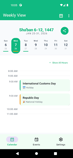 Hijri Calendar: Islamic Date Screenshot 2