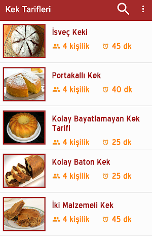 İnternetsiz Kek Tarifleri 100+ Screenshot 0