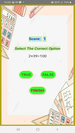 Math Quiz Screenshot 3